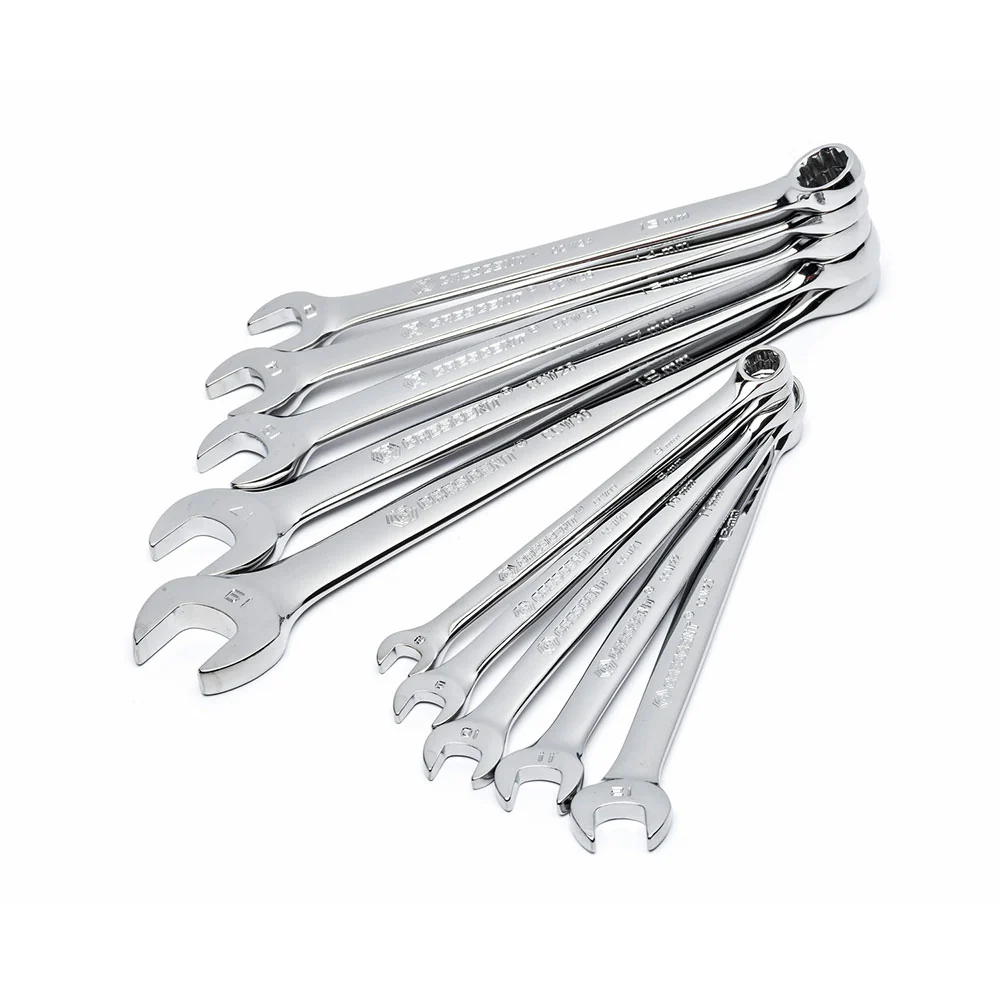 Crescent CCWS3 10 Pc. 12 Point Metric Combination Wrench Set - Mactool Shop