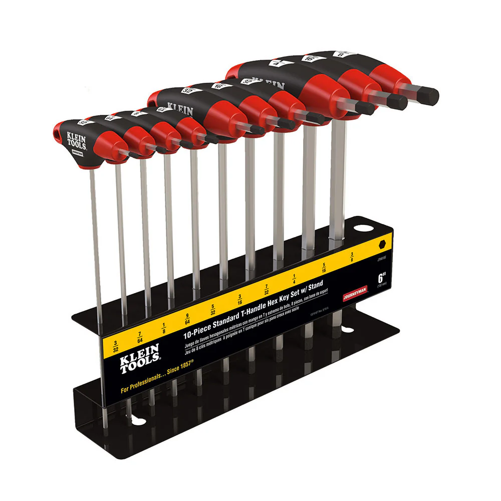Klein JTH610E T-Handle Set with Stand, SAE, 6