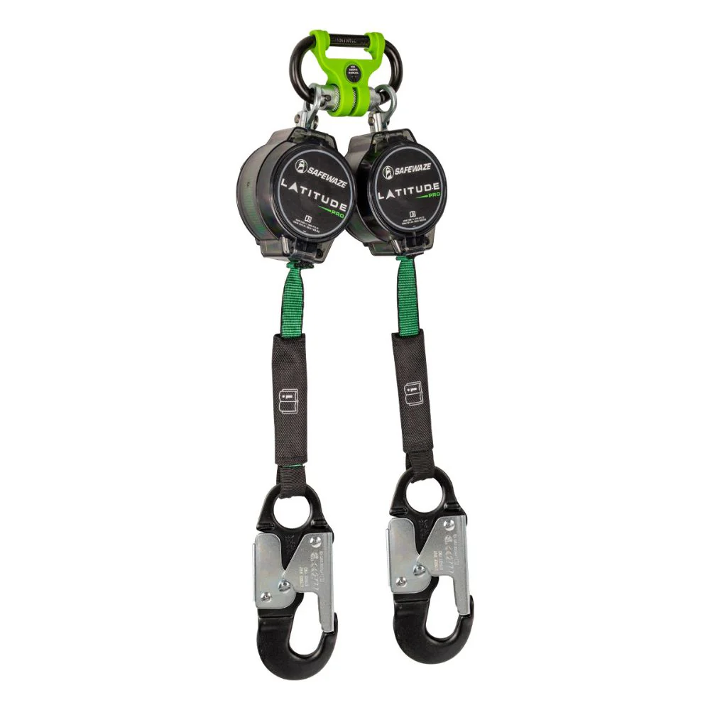 Safewaze 019-5125 Latitude Pro 7' Dual Web SRL: 1014 BWB, Alu Snap Hooks - Mactool Shop