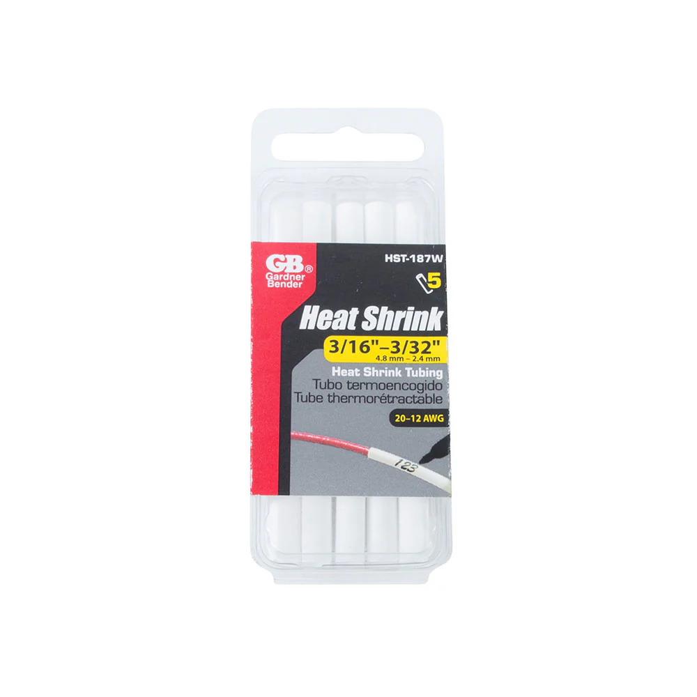 Gardner Bender HST-187W Heat Shrink Tubing 3/16