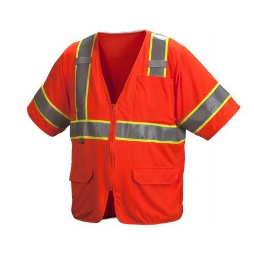 Pyramex RVZ3520X5 Hi-vis orange safety vest size 5X large - Mactool Shop
