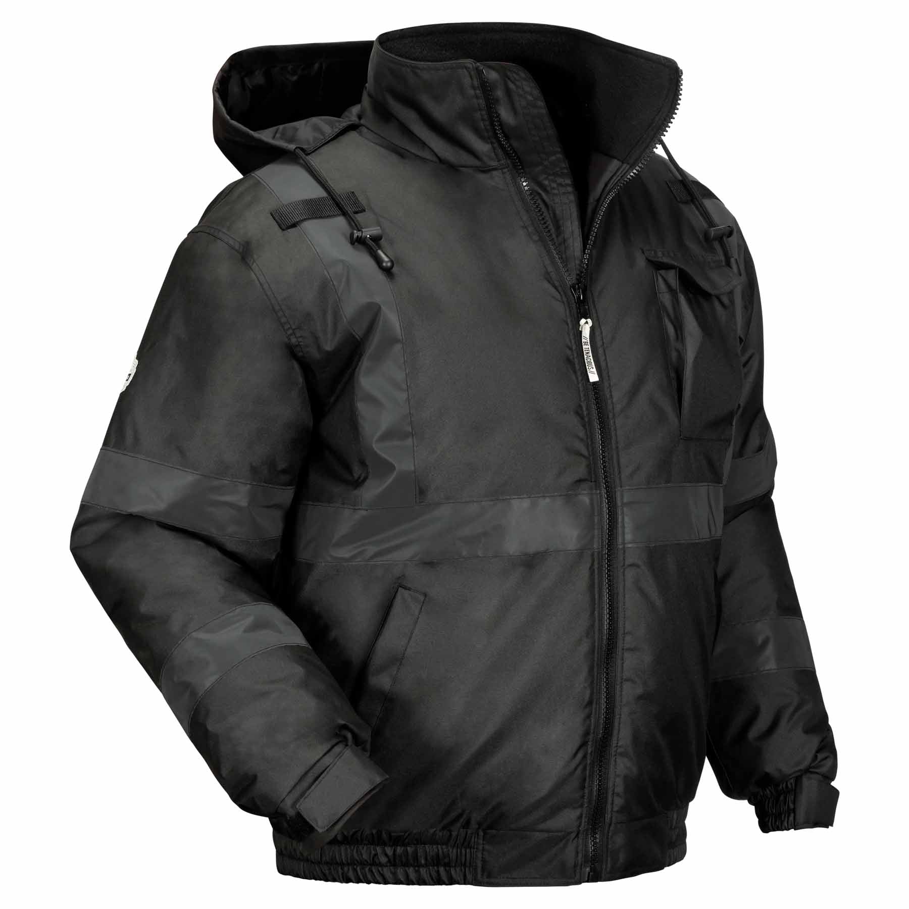 Ergodyne 25648 8377EV 4XL Black Non-Certified Hi-Vis Bomber Jacket - Quilted - Mactool Shop