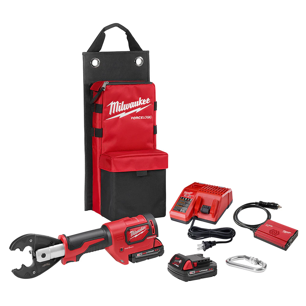 Milwaukee 2678-22BG M18 Force Logic 6T Utility Crimping Kit With D3 Grooves And Fixed Bg Die - Mactool Shop