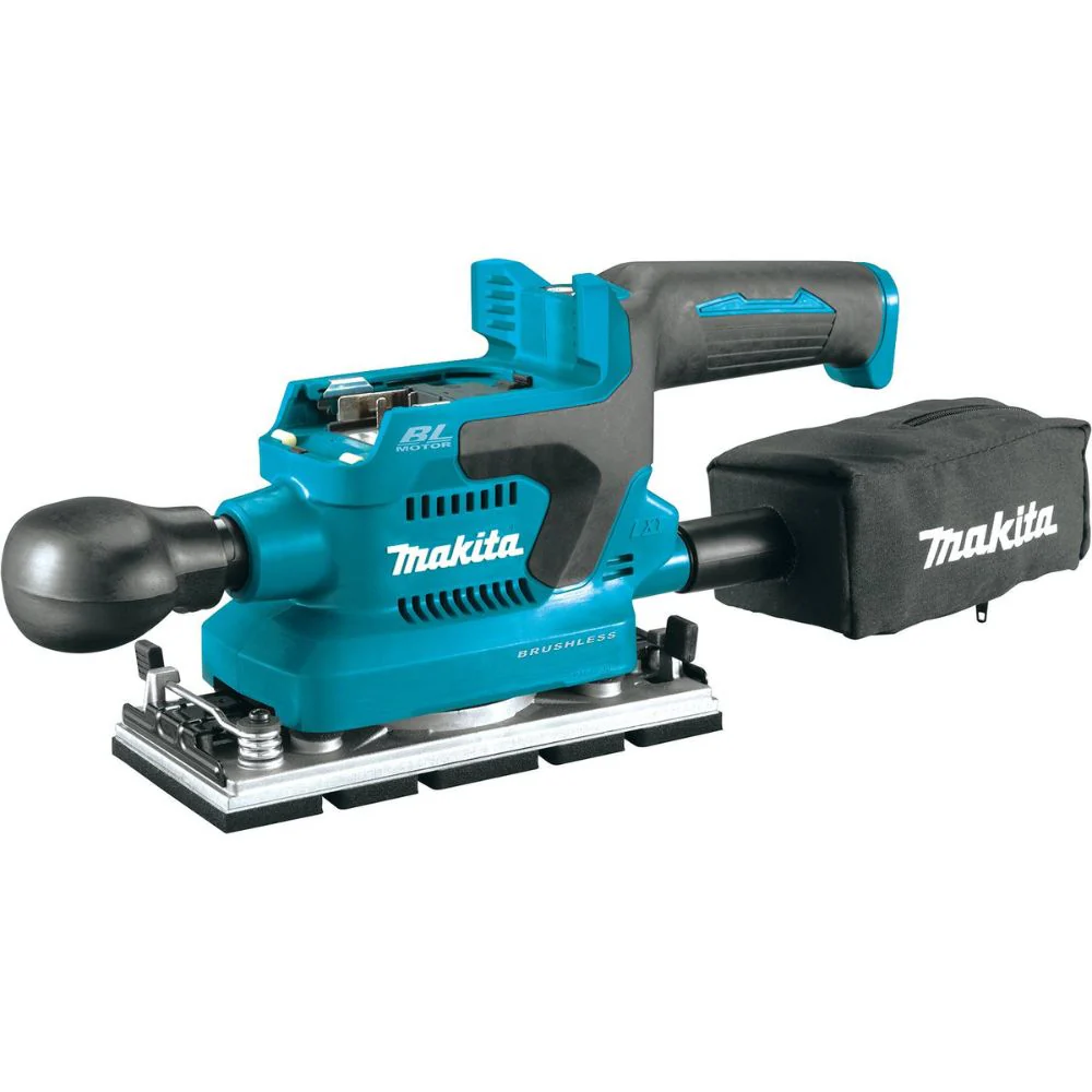 Makita XOB03Z 18V LXT Lithium-Ion Brushless Cordless 1/3 Sheet Finishing Sander, AWS Capable (Tool Only) - Mactool Shop