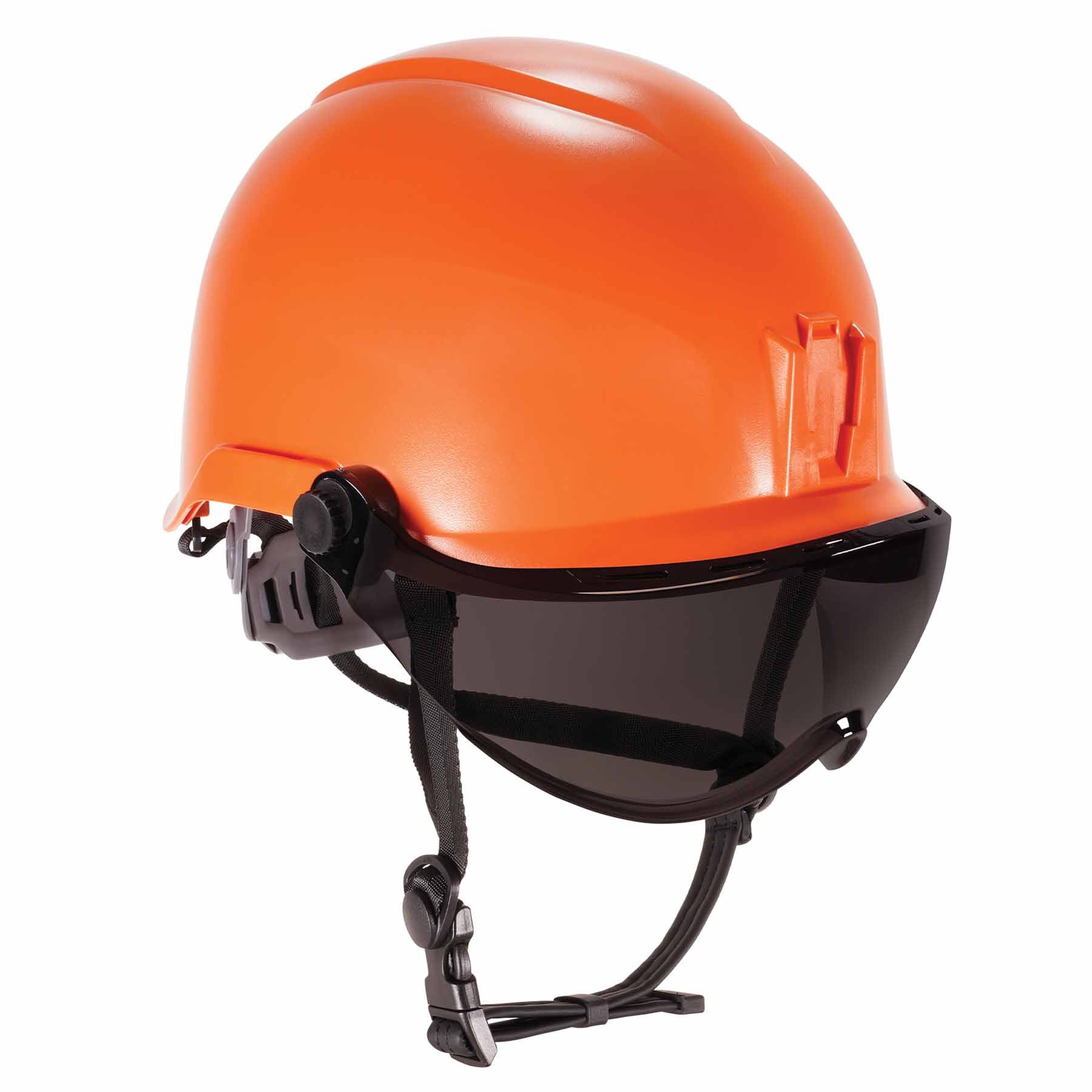 Ergodyne 60218 8974V Anti-Fog Smoke Lens Orange Class E Safety Hard Hat Helmet + Visor - Mactool Shop
