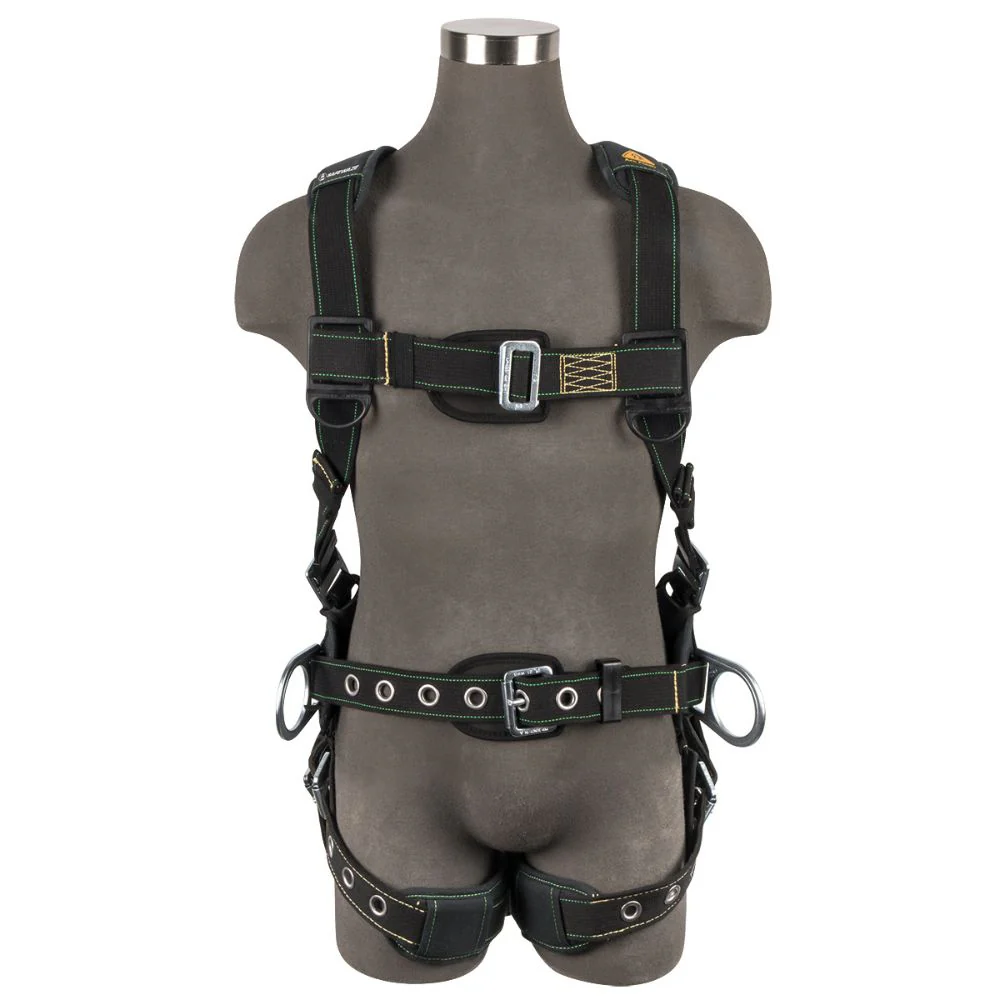 Safewaze 020-1349 Arc Flash Construction Harness: 3D, MB Chest, TB Legs, 2X - Mactool Shop