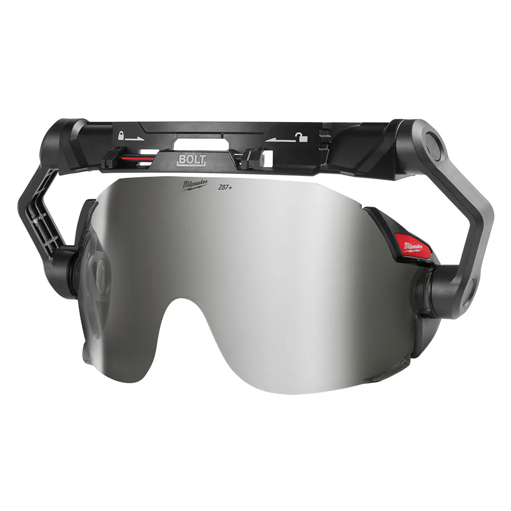Milwaukee 48-73-1419 BOLT Eye Visor - Mirrored Dual Coat Lens (Compatible with Milwaukee BOLT Safety Helmets & BOLT Hard Hats) - Mactool Shop