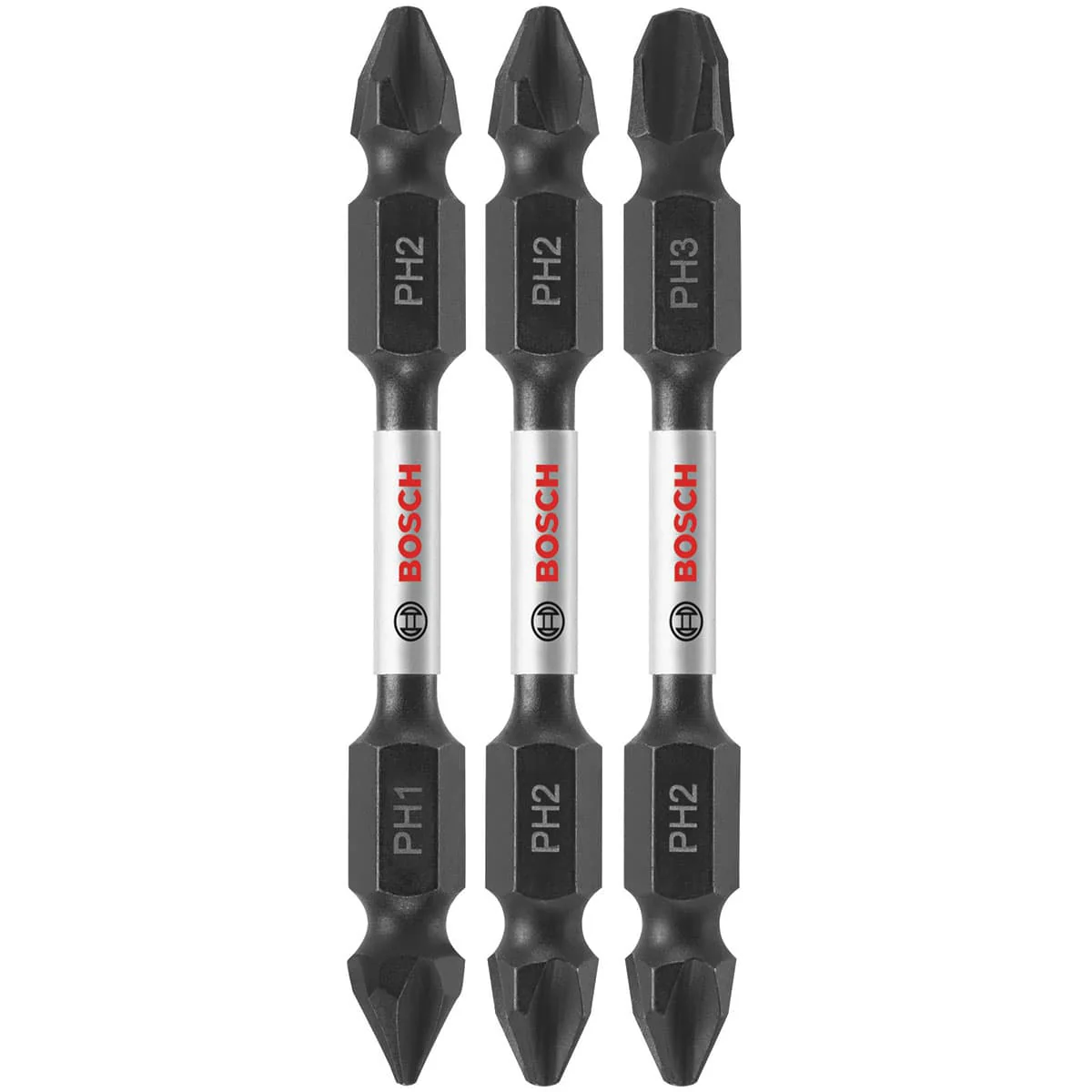 Bosch ITDEPHV2503 3 pc. Impact Tough 2.5 In. Phillips Double-Ended Bit Set - Mactool Shop