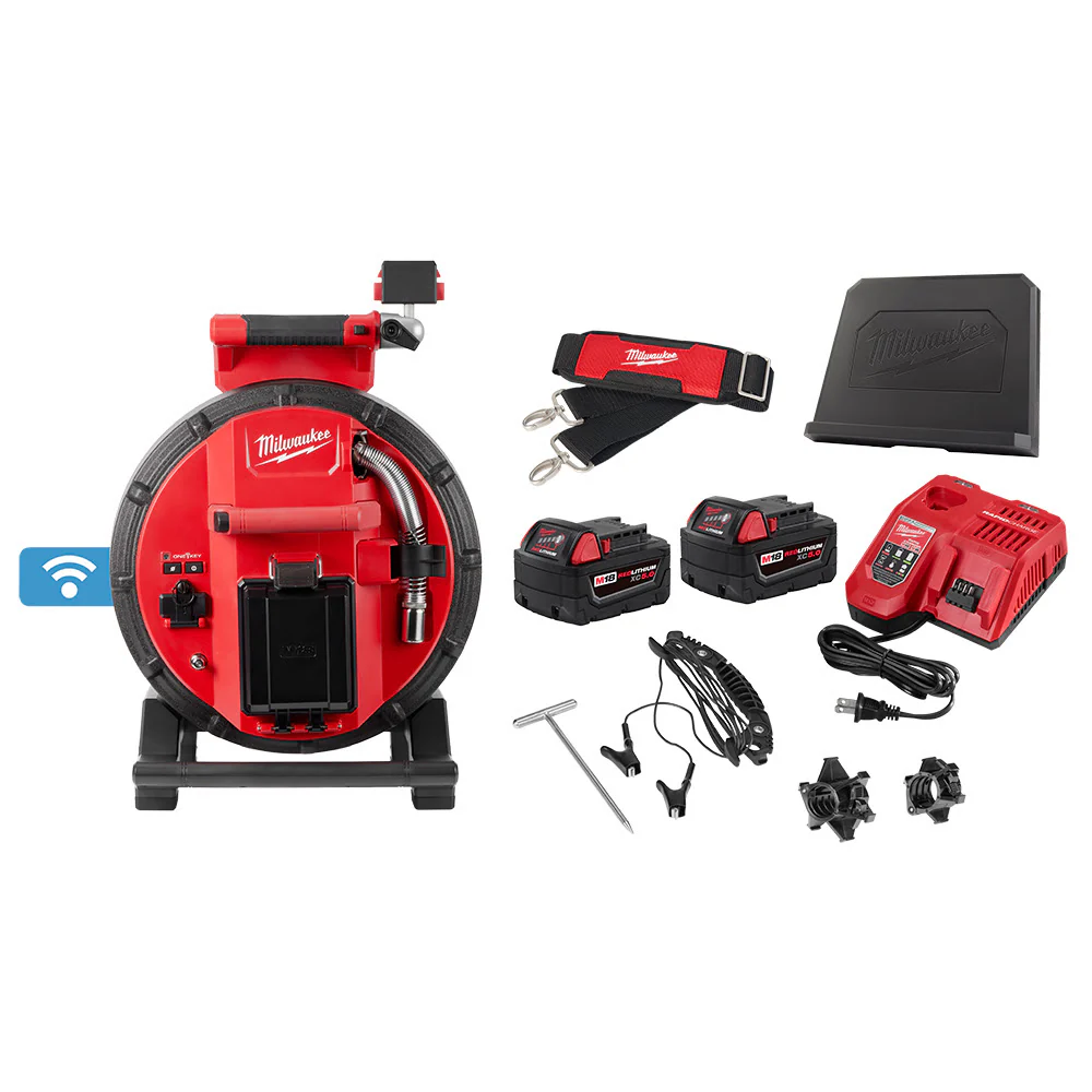 Milwaukee 3972-22 M18 100' Flexible Modular Pipeline Inspection System - Mactool Shop