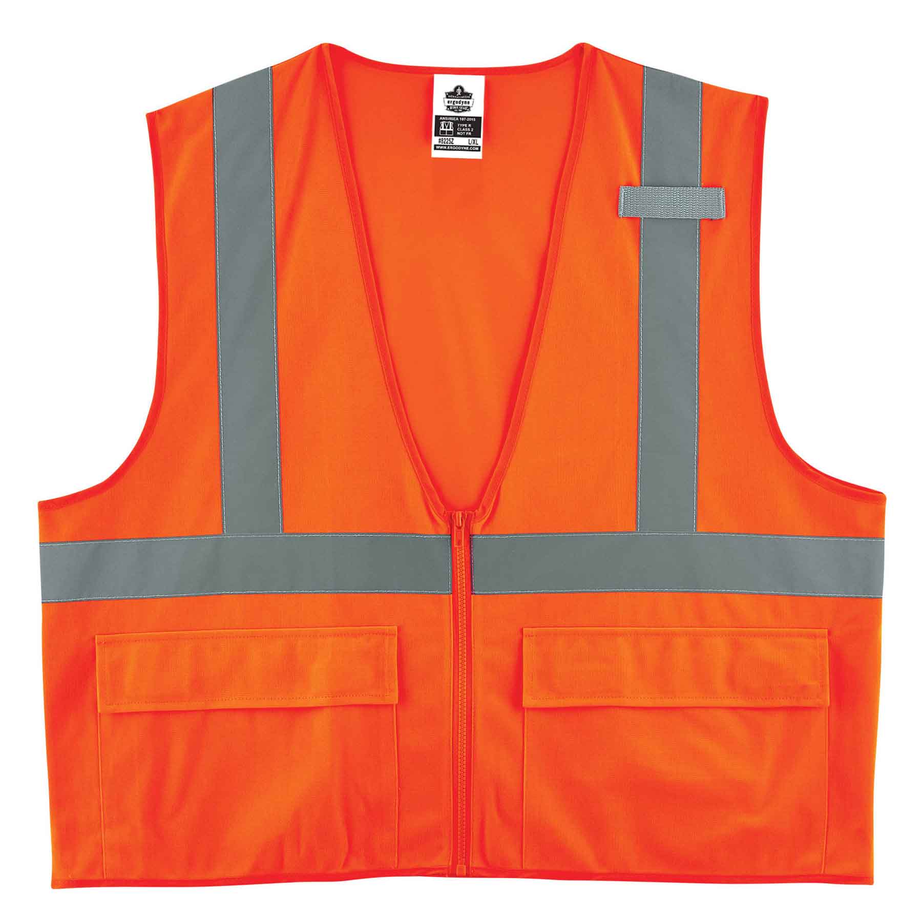 Ergodyne 21153 GloWear 8225Z Type R Class 2 Standard Solid Vest, Small/Medium, HV Orange - Mactool Shop