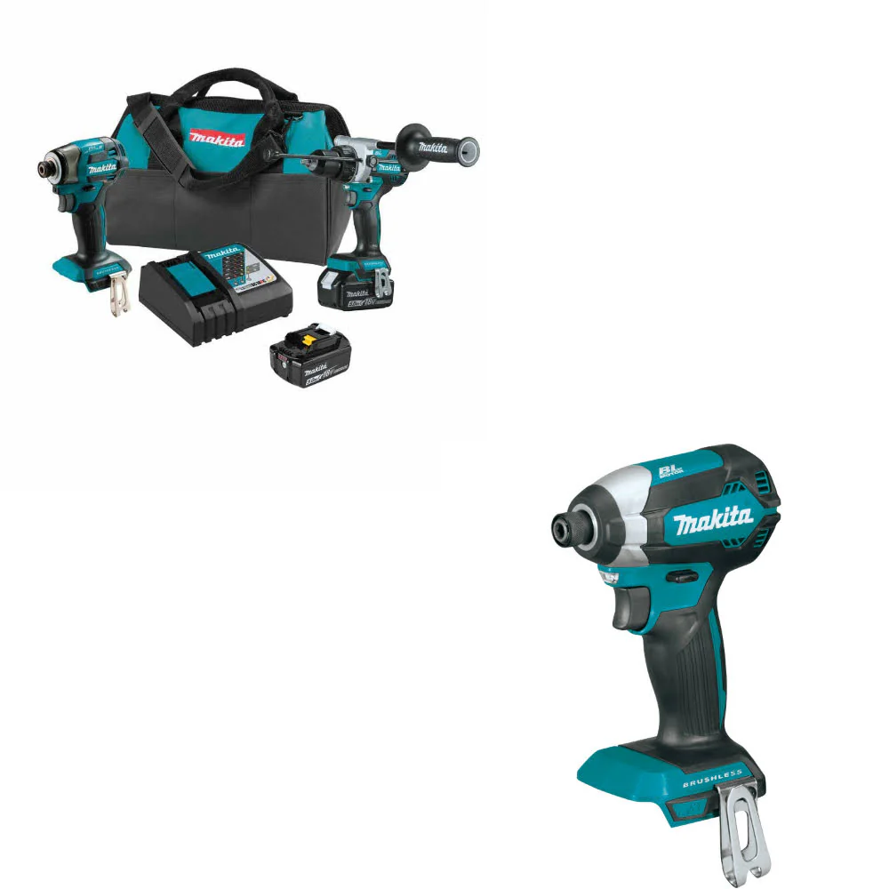 Makita XT297T 18V LXT Li-Ion 2Pc. Combo Kit W/ FREE XDT13Z 18V LXT Impact Driver - Mactool Shop