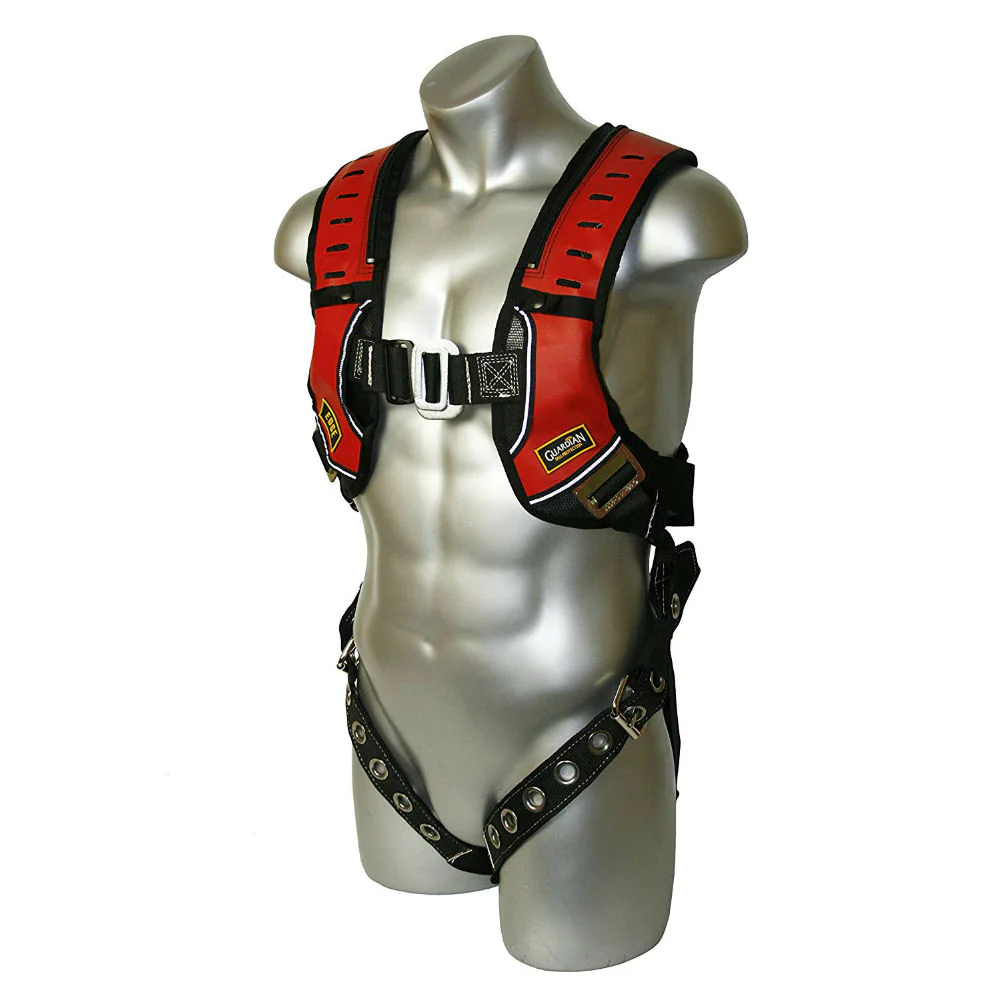 Guardian 181150 HUV Premium Edge Harness SM, Red-Black, Pass-Thru Chest, Tongue Buckle Legs - Mactool Shop