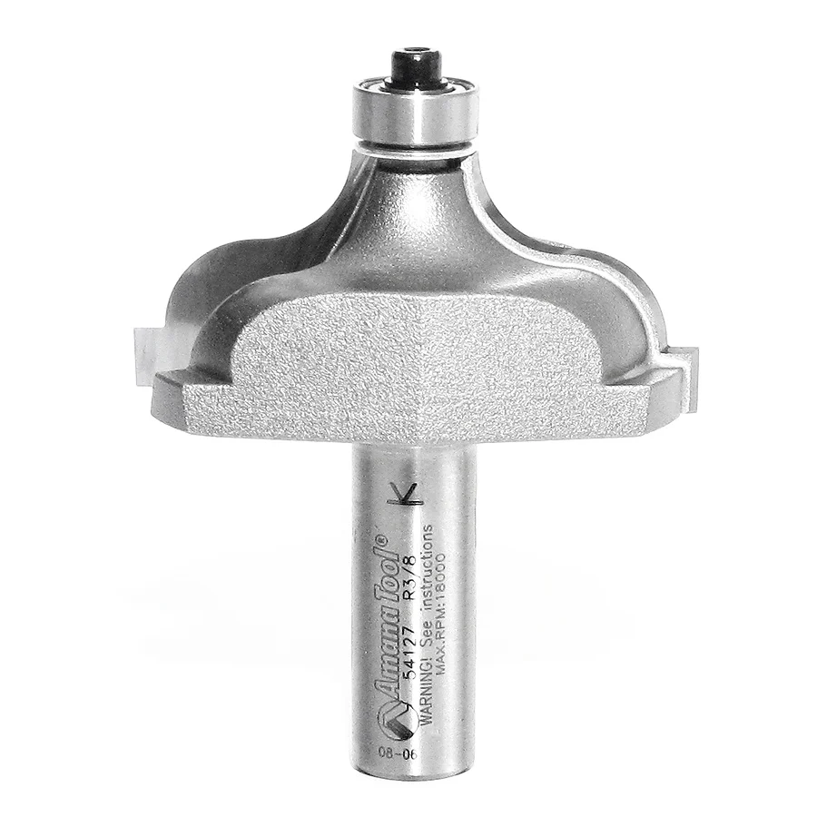 Amana 54127 Carbide Tipped Ogee Fillet 3/8 Radius x 2-1/4 Dia x 15/16 x 1/2 Inch Shank - Mactool Shop