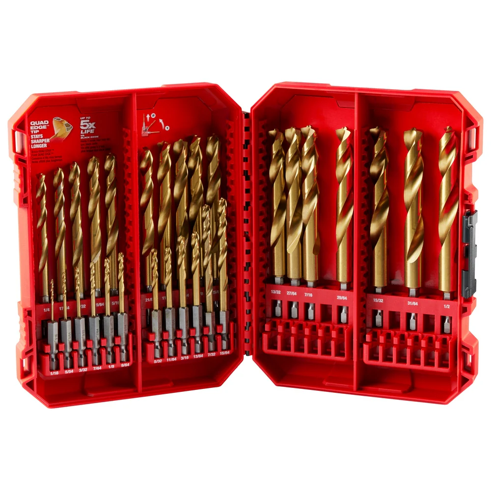 Milwaukee 48-89-4672 SHOCKWAVE Impact Duty RED HELIX Titanium Drill Bit Set - 29PC - Mactool Shop