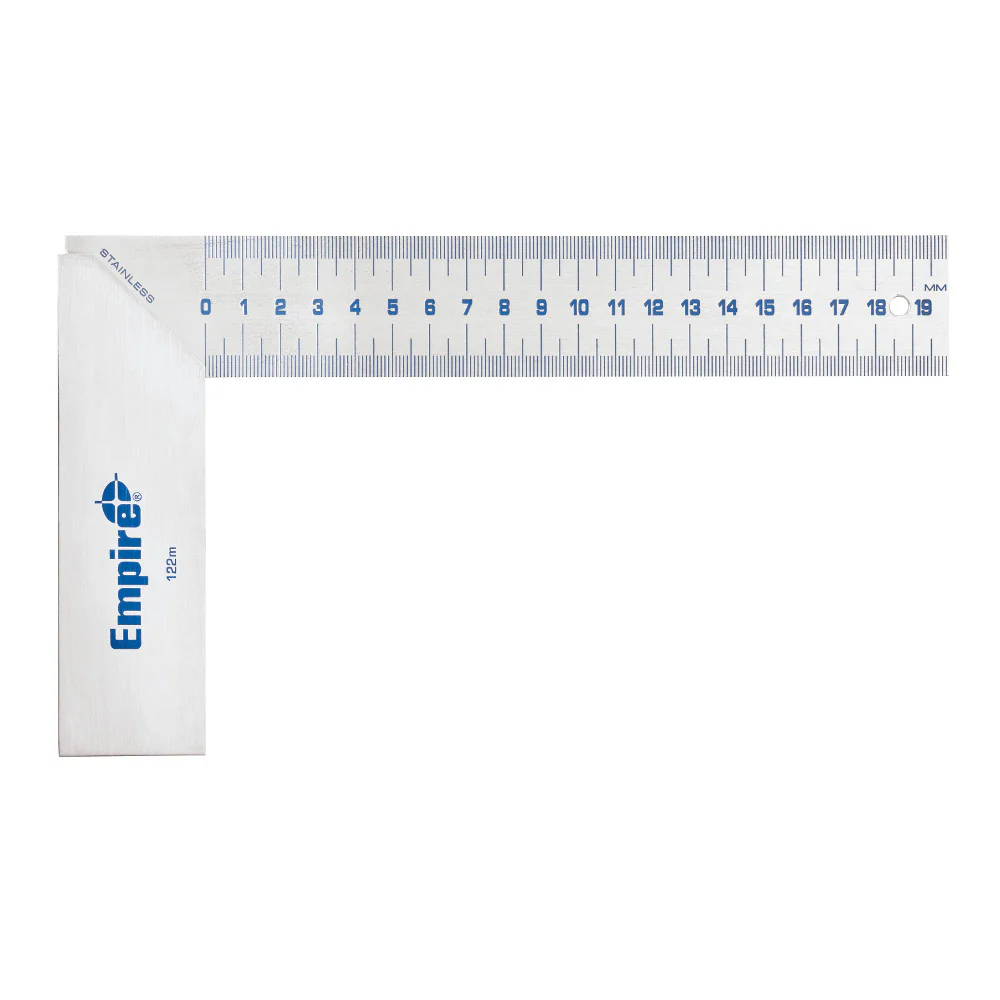 Milwaukee 122M 20 cm True Blue® Stainless Steel Try Square - Mactool Shop