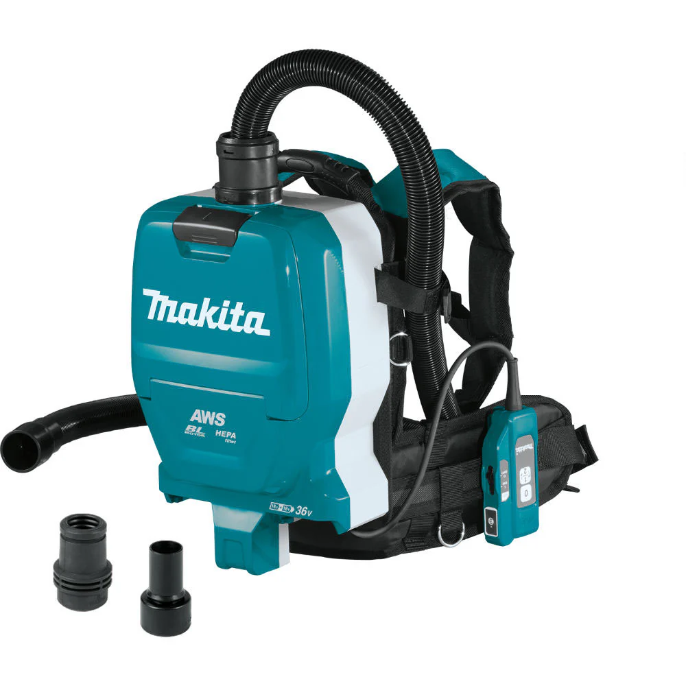Makita XCV10ZX 18V X2 LXT (36V) Brushless 1/2 Gal HEPA Backpack Extractor - Mactool Shop
