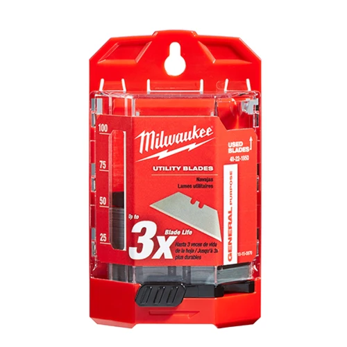 Milwaukee 48-22-1950 50 PC General Purpose Utility Blades w/ Dispenser - Mactool Shop