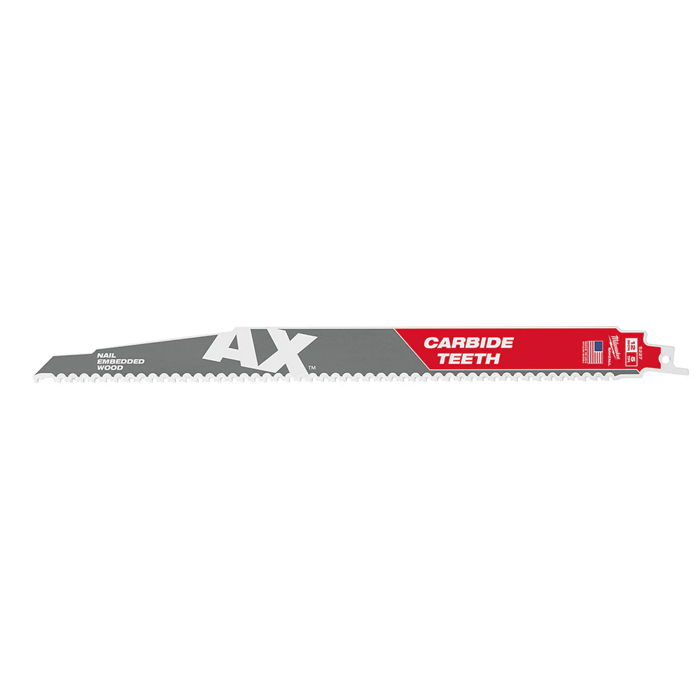 Milwaukee 48-00-5227 Sawzall Blade With Carbide Teeth, 12