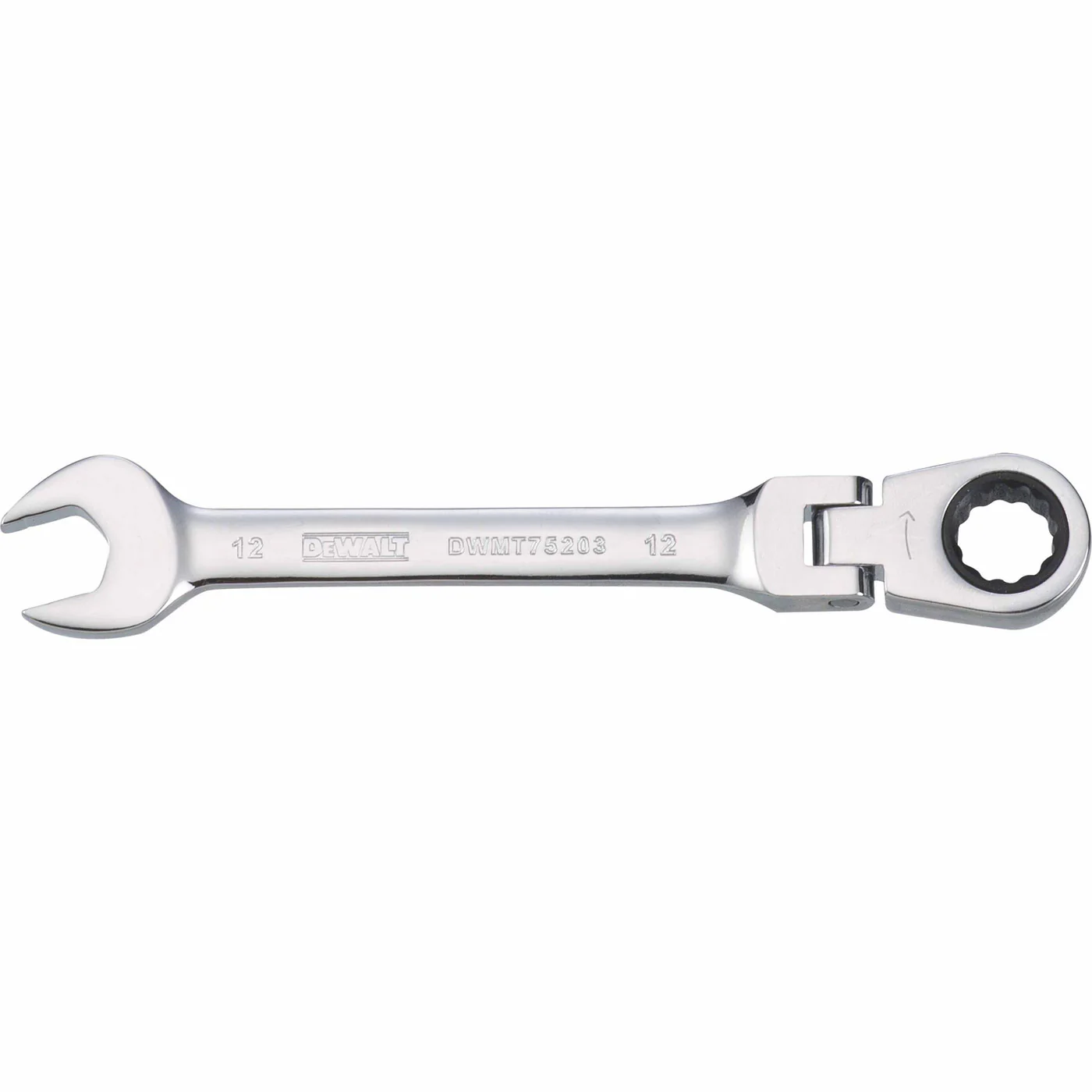 Dewalt DWMT75203OSP Mechanics Flat Head Ratcheting Combination Wrench 12 MM - Mactool Shop