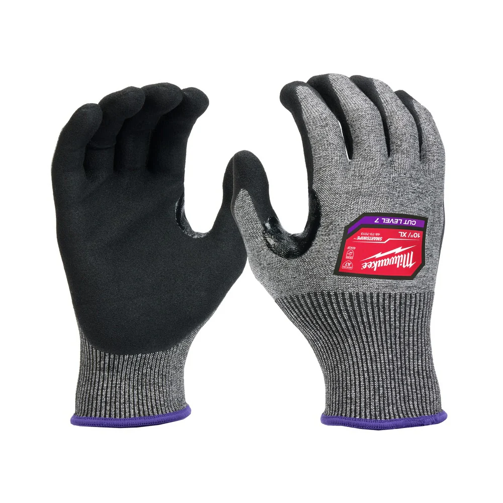 Milwaukee 48-73-7013 Cut Level 7 High-Dexterity Nitrile Dipped Gloves - XL - Mactool Shop