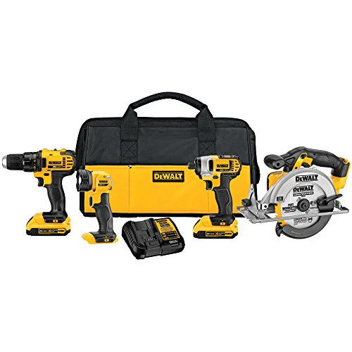 DeWalt DCK421D2 20V MAX Lithium-Ion 4-Tool Combo Kit, 2.0Ah - Mactool Shop