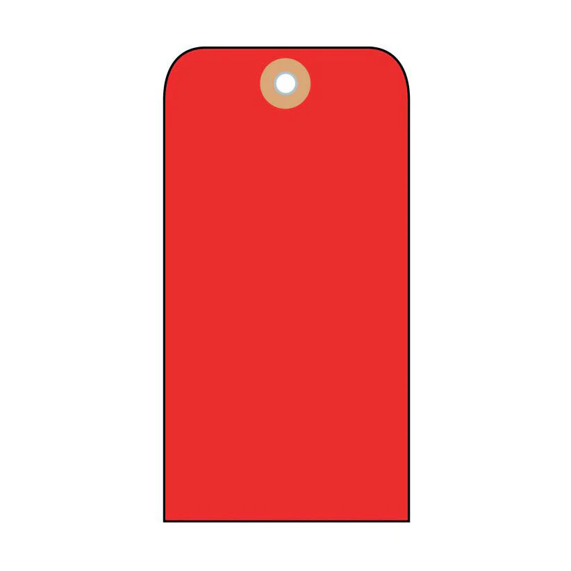 National Marker BPT4R 2 - 1/8 X 4 - 1/4 Red Blank Cardstock Tag , 1m - Mactool Shop
