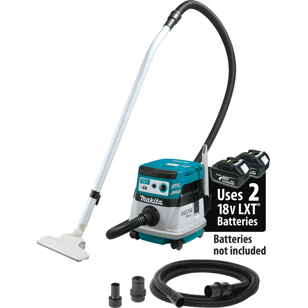 Makita XCV08Z 18V X2 LXT Dry Dust Extractor/Vacuum, AWS™ (Tool Only) - Mactool Shop