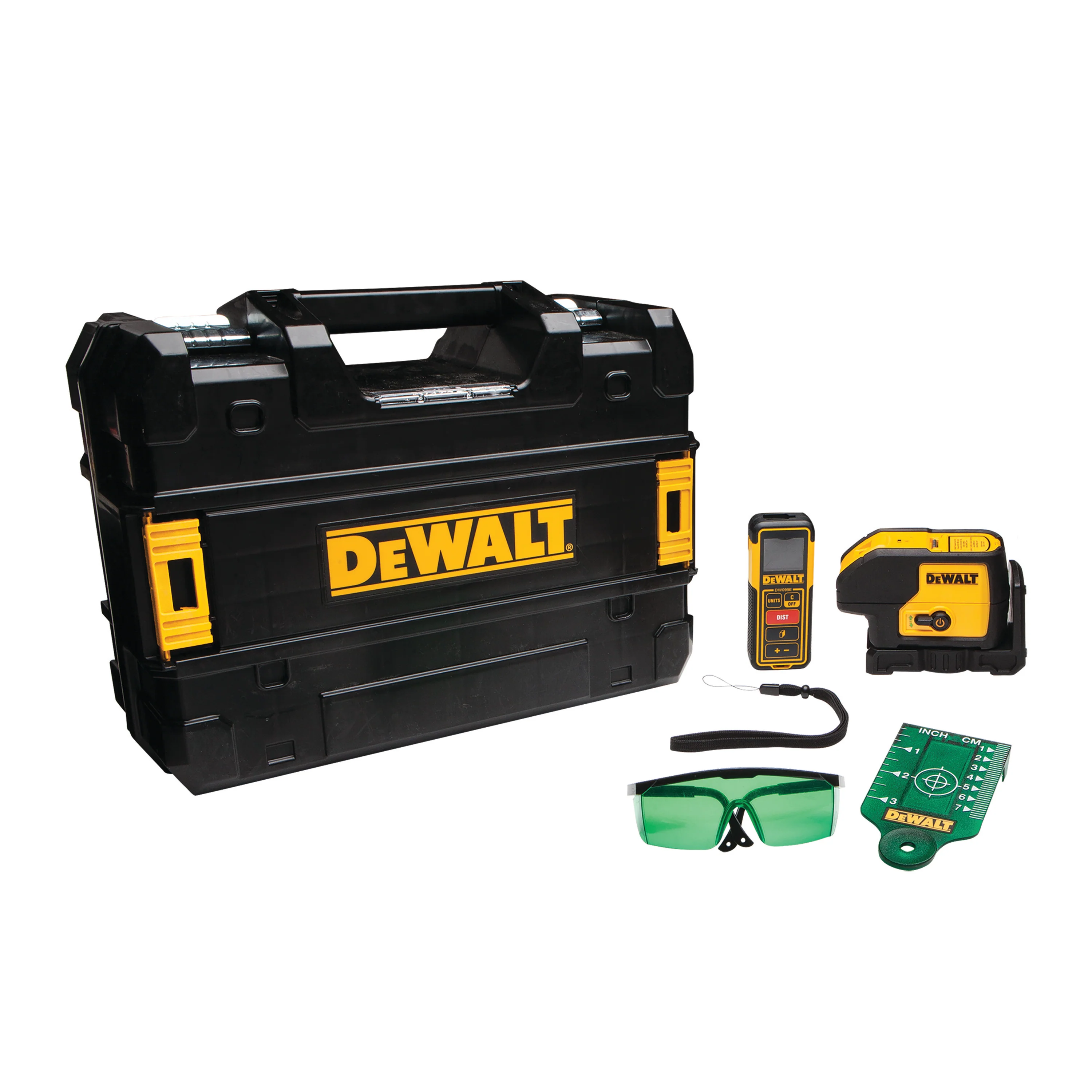 DeWalt DW0839CG Green 3 Spot Laser & 100' Laser Distance Measurer - Mactool Shop