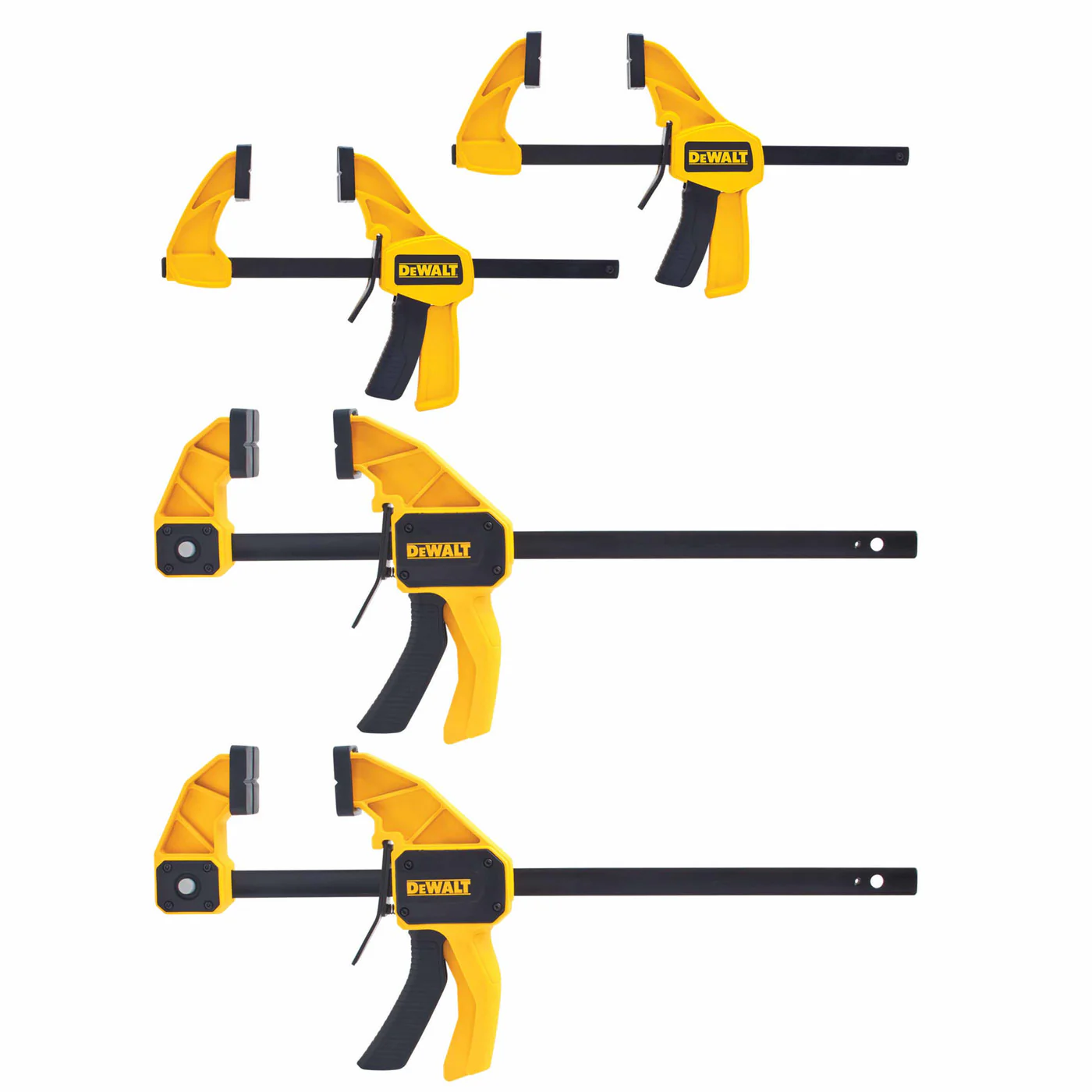 DeWalt DWHT83196 Medium and Large Trigger Clamp 4-Pack - Mactool Shop
