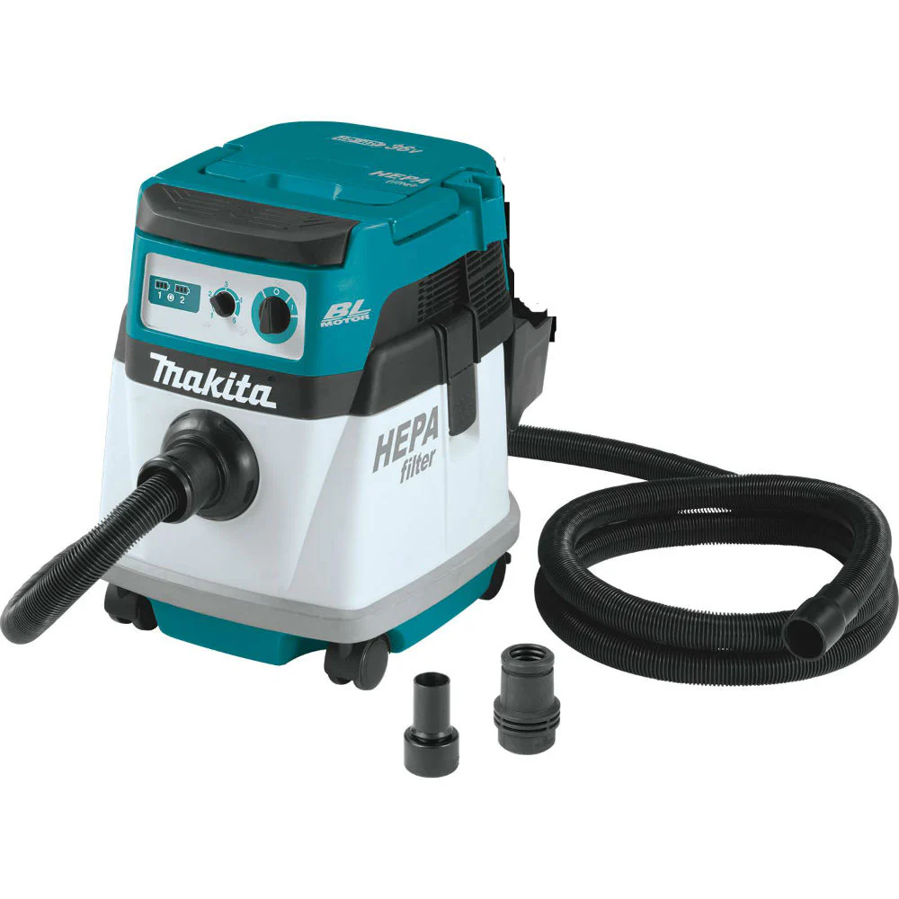 Makita XCV15ZX 18V Brushless Cordless 4 Gal HEPA Filter Dry Dust Extractor - Mactool Shop