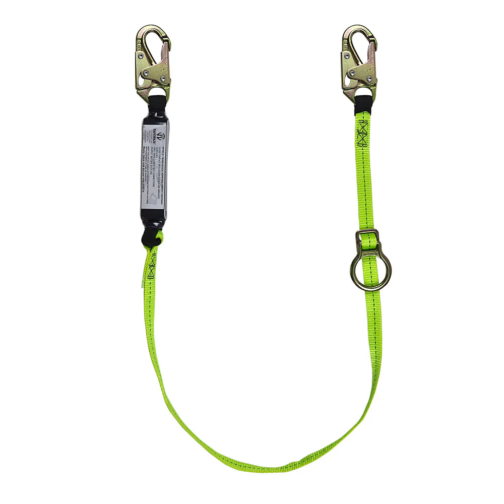 Safewaze FS455 Web Tie-Back Energy Absorbing Lanyard With Adjustable Ring - Mactool Shop