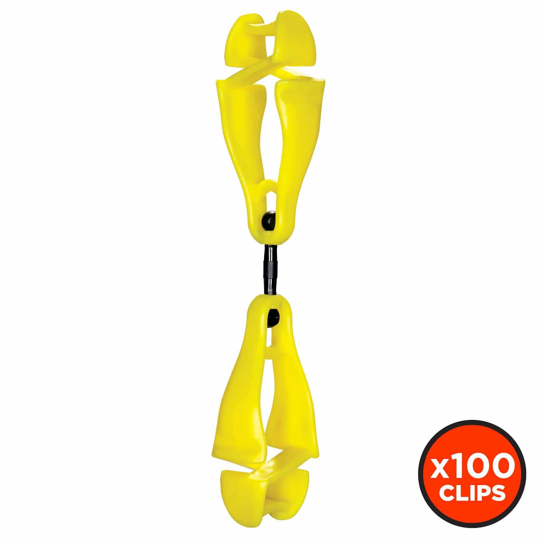 Ergodyne 19519-BULK 3420-BULK Lime Swivel Glove Clip Holder - Dual Clips 100-Pack - Mactool Shop