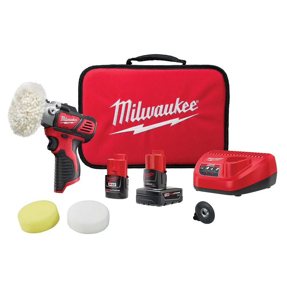 Milwaukee 2438-22X M12 Variable Speed Polisher/Sander Kit with XC Battery - Mactool Shop
