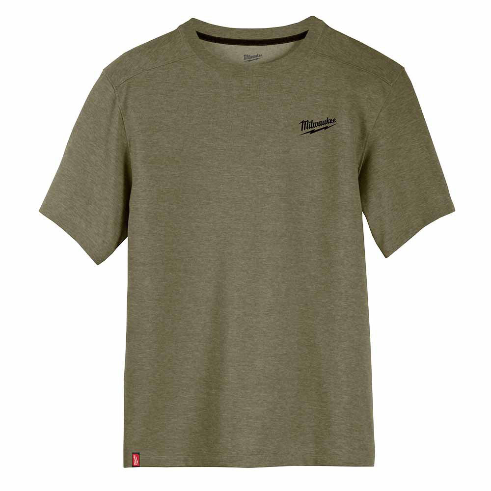 Milwaukee 603GN Hybrid Work Tee - Short Sleeve - Green - Mactool Shop