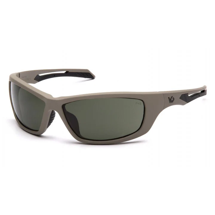 Pyramex VGST1322T Howitzer - Tan Frame/Forest Gray Anti-Fog Lens - Mactool Shop