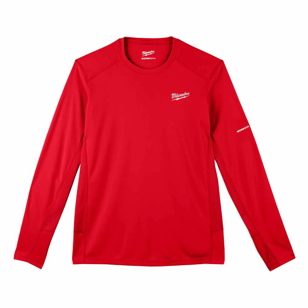 Milwaukee 415R WORKSKIN Lightweight Performance Shirt - Long Sleeve - Red - Mactool Shop