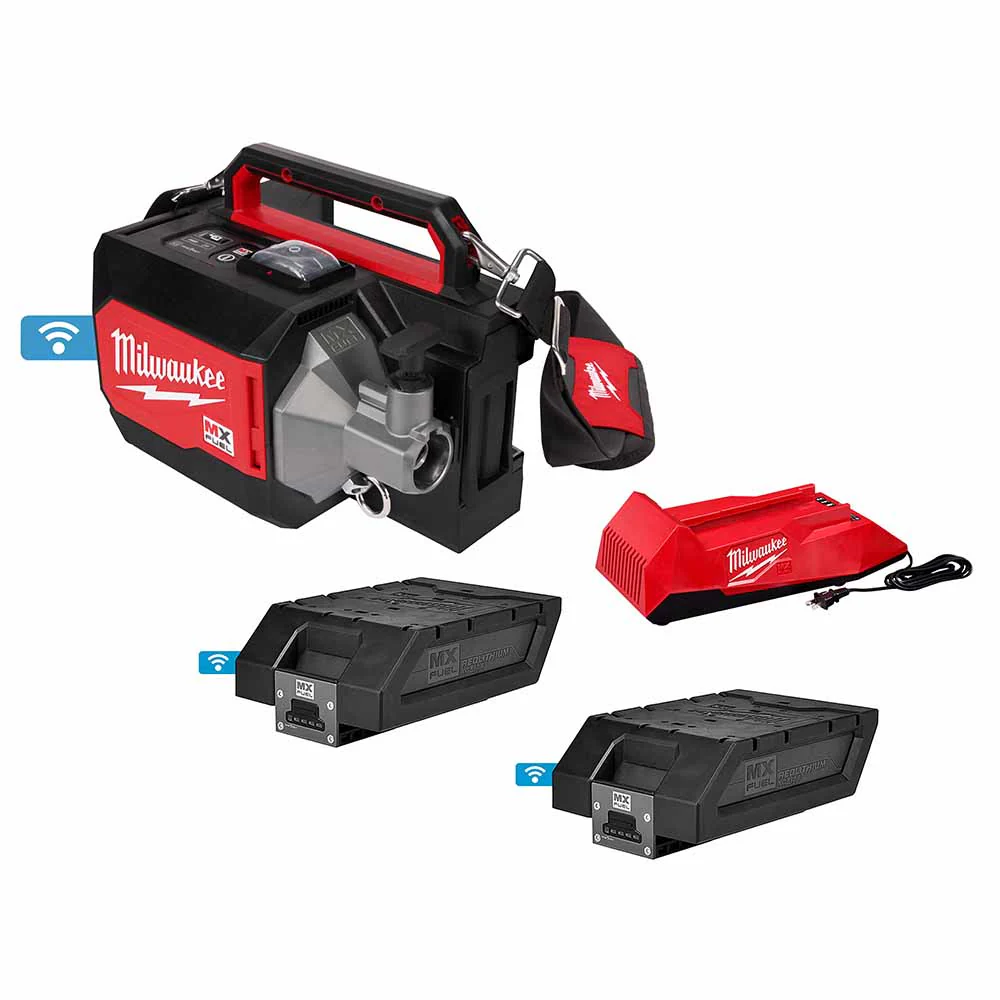 Milwaukee MXF370-2XC MX Fuel Briefcase Concrete Vibrator Kit w/ Two Batteries and Charger - Mactool Shop