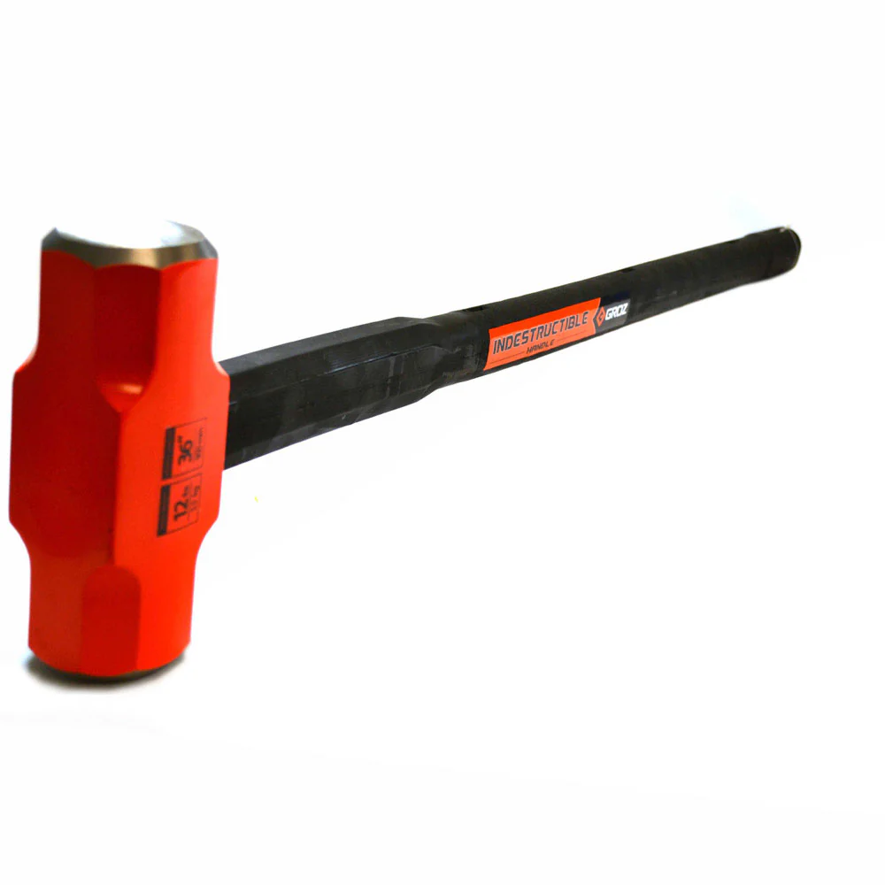 Groz 34519 Indestructible Handle Sledge Hammer, 12Lb, 36