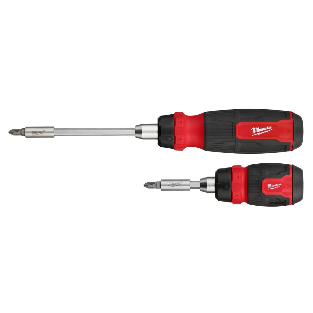 Milwaukee 48-22-2905 2pc 14-in-1 Ratcheting Multi-Bit and 8-in-1 Ratcheting Compact Multi-bit Screwdriver Set - Mactool Shop