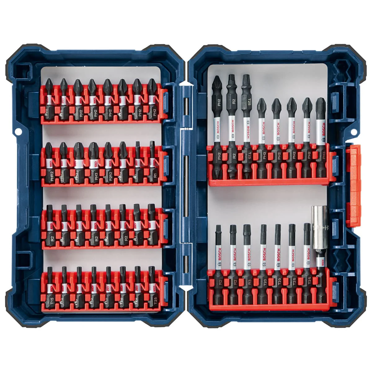 Bosch SDMS48 48 pc. Impact Tough Screwdriving Custom Case System Set - Mactool Shop