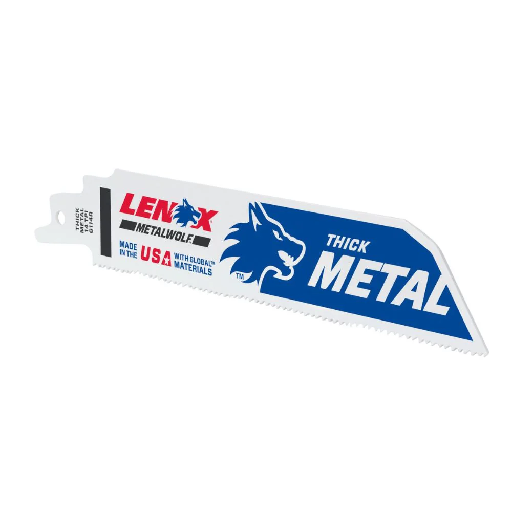 Lenox 20173B6114R METALWOLF 6 in. 14 TPI WAVE EDGE Reciprocating Saw Blade (25 PK) - Mactool Shop