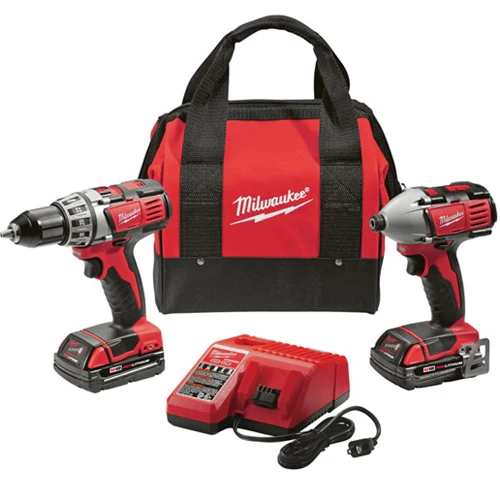 Milwaukee 2691-22 M18 Li-Ion 18V Compact Drill & Impact Driver Kit - Mactool Shop