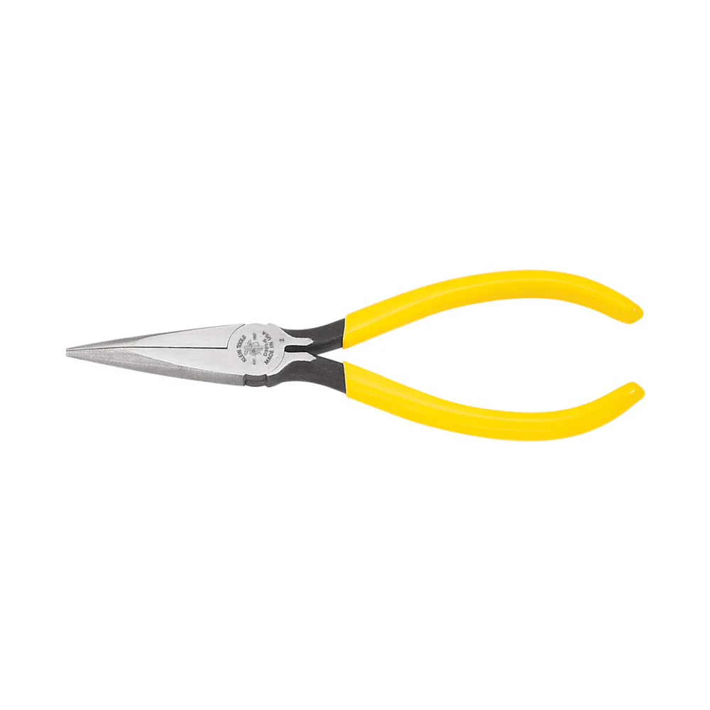 Klein Tools D301-6C Standard Long-Nose Pliers, Spring-Loaded, 6