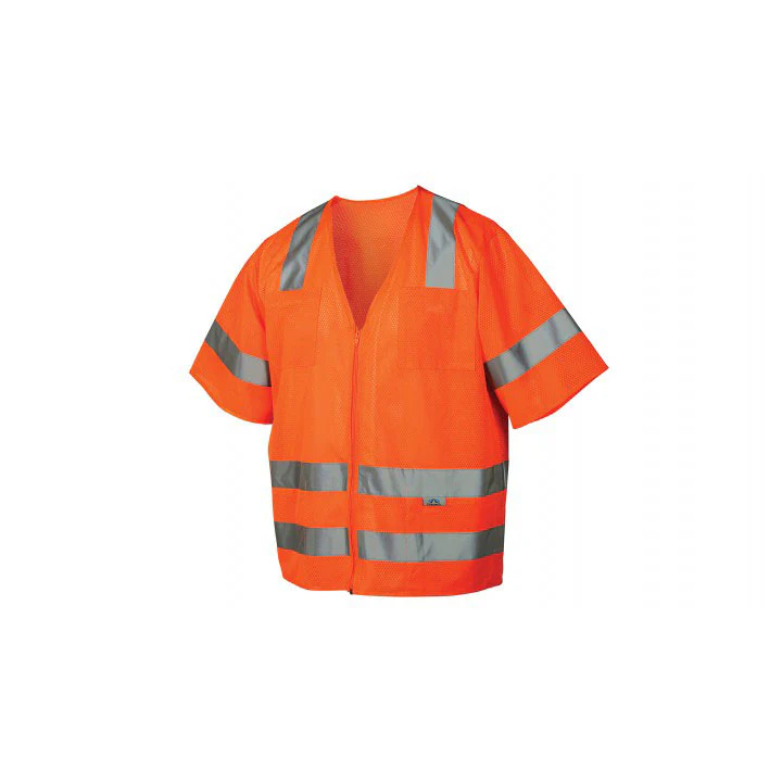 Pyramex RVZ3120XL Safety Vest - Hi-Vis Orange - Size Extra Large - Mactool Shop