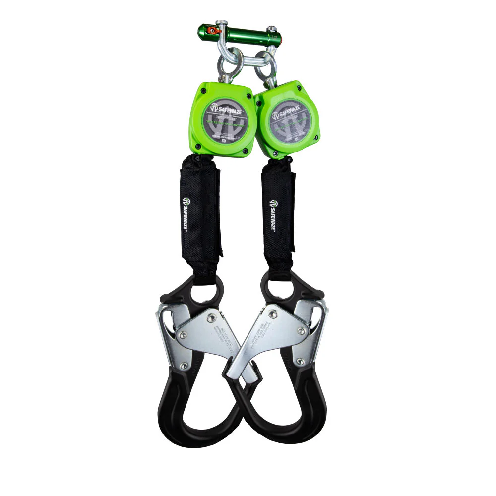 Safewaze 019-5055 6' Dual Web Retractable With BWB 9013 And Double Locking Aluminum Rebar Hooks - Mactool Shop