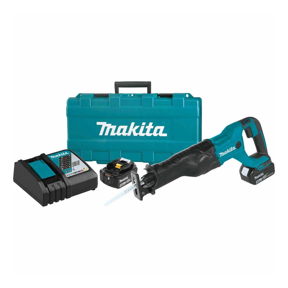 Makita XRJ04T 18V LXT Li-Ion Cordless Reciprocating Saw Kit 5.0Ah - Mactool Shop