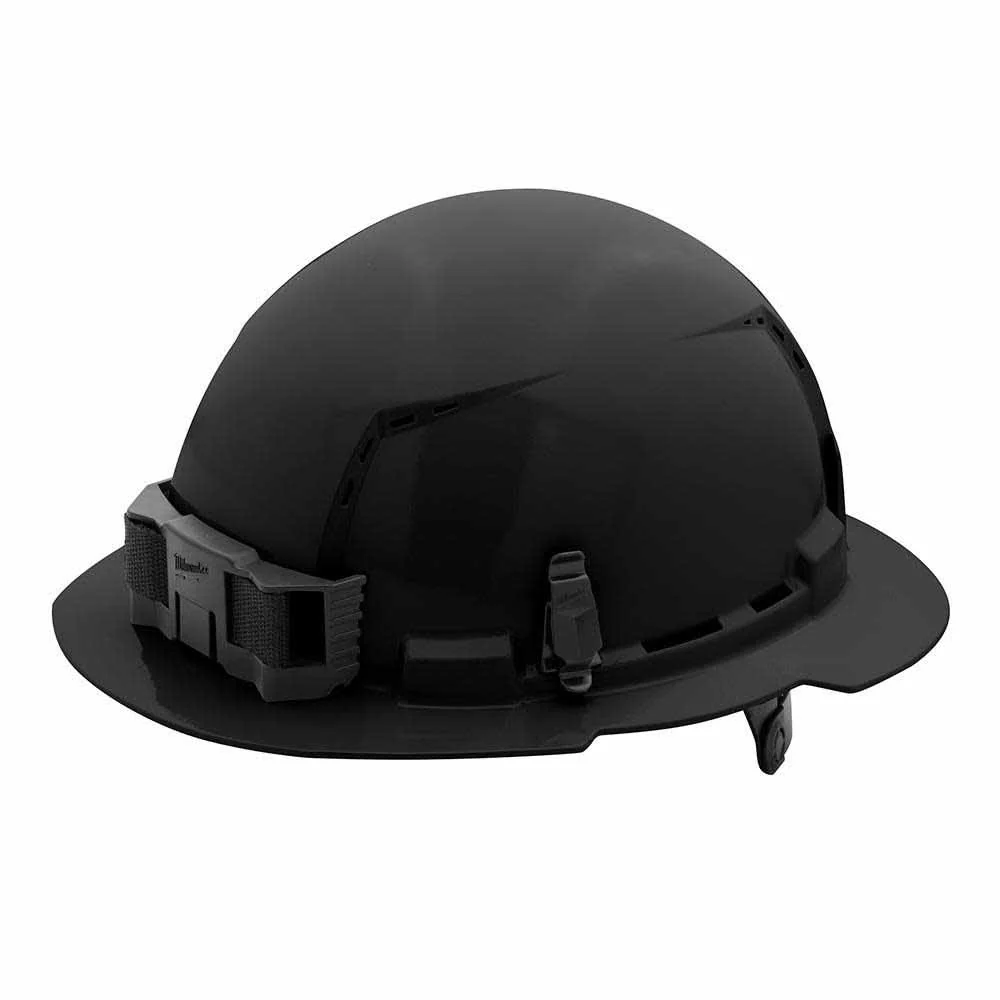 Milwaukee 48-73-1231 Black Full Brim Vented Hard Hat with 6PT Ratcheting Suspension – Type 1 Class C - Mactool Shop