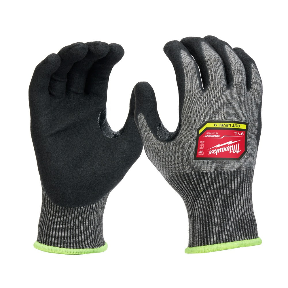 Milwaukee 48-73-7032B 12 Pair Cut Level 9 High-Dexterity Nitrile Dipped Gloves - L - Mactool Shop