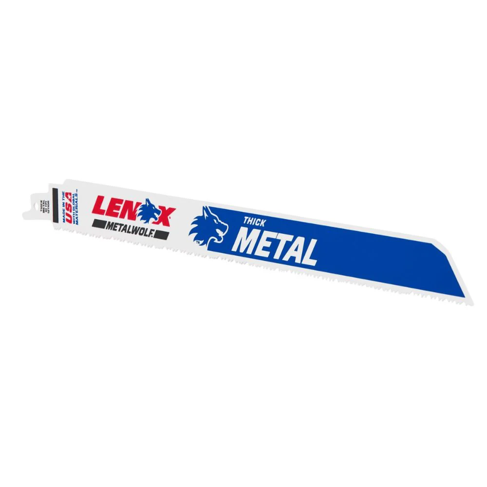 Lenox 20183B12110R METALWOLF 12 in. 10 TPI WAVE EDGE Reciprocating Saw Blade (25 PK) - Mactool Shop