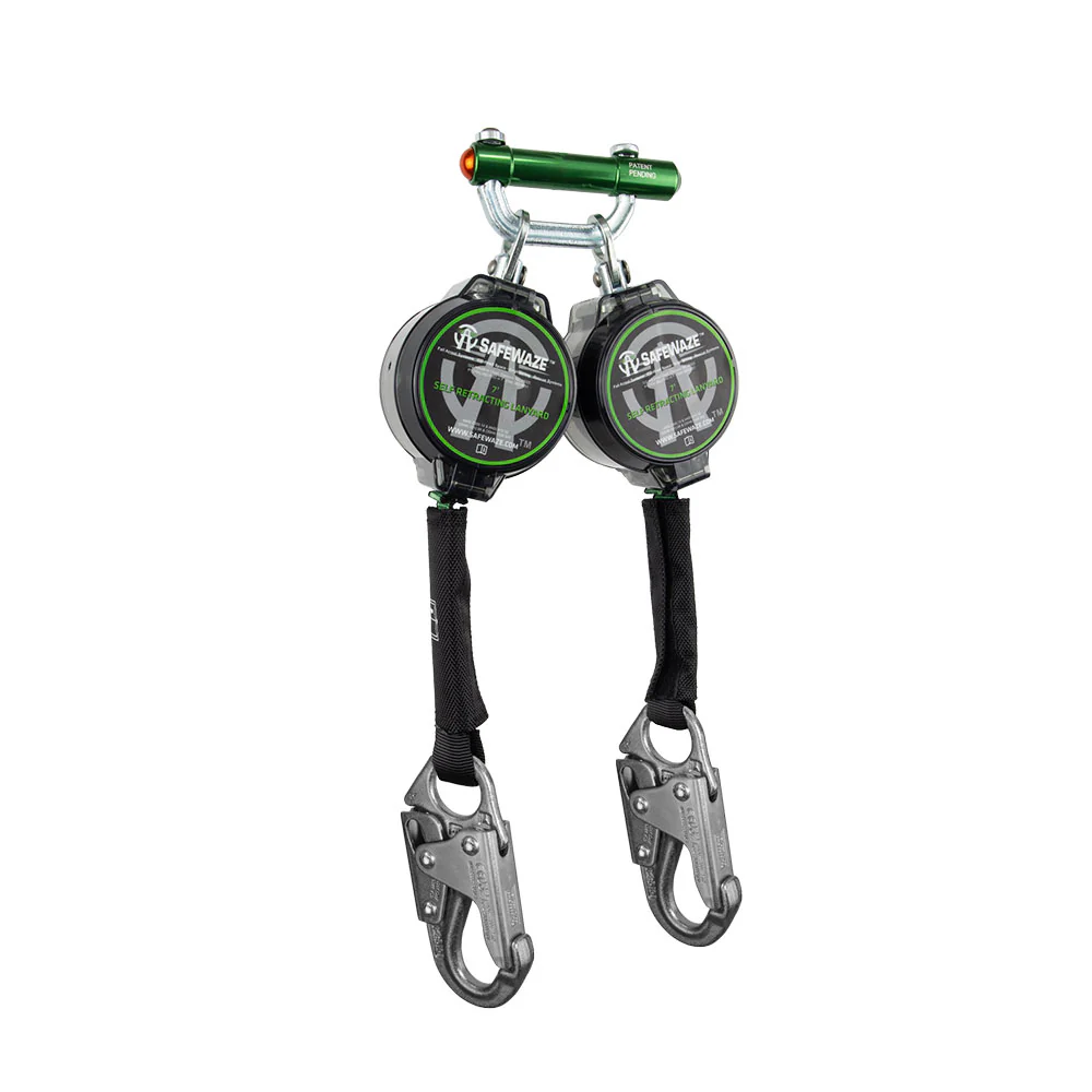 Safewaze 018-5024 7' Web Dual Leg Retractable With Steel Snap Hooks - Mactool Shop